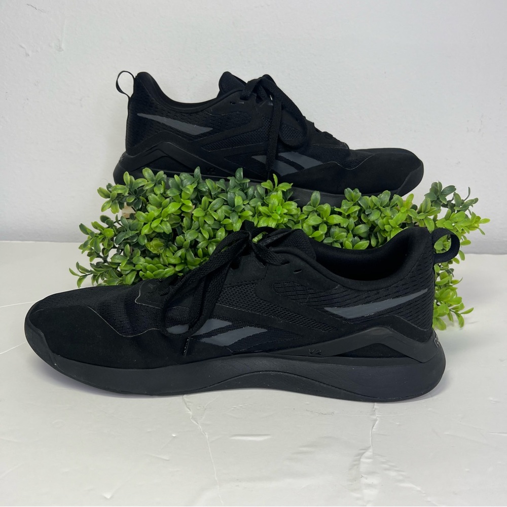 Reebok Nanoflex TR 2.0 Men 11 Crossfit Training Shoe Black Gym Running Sneaker